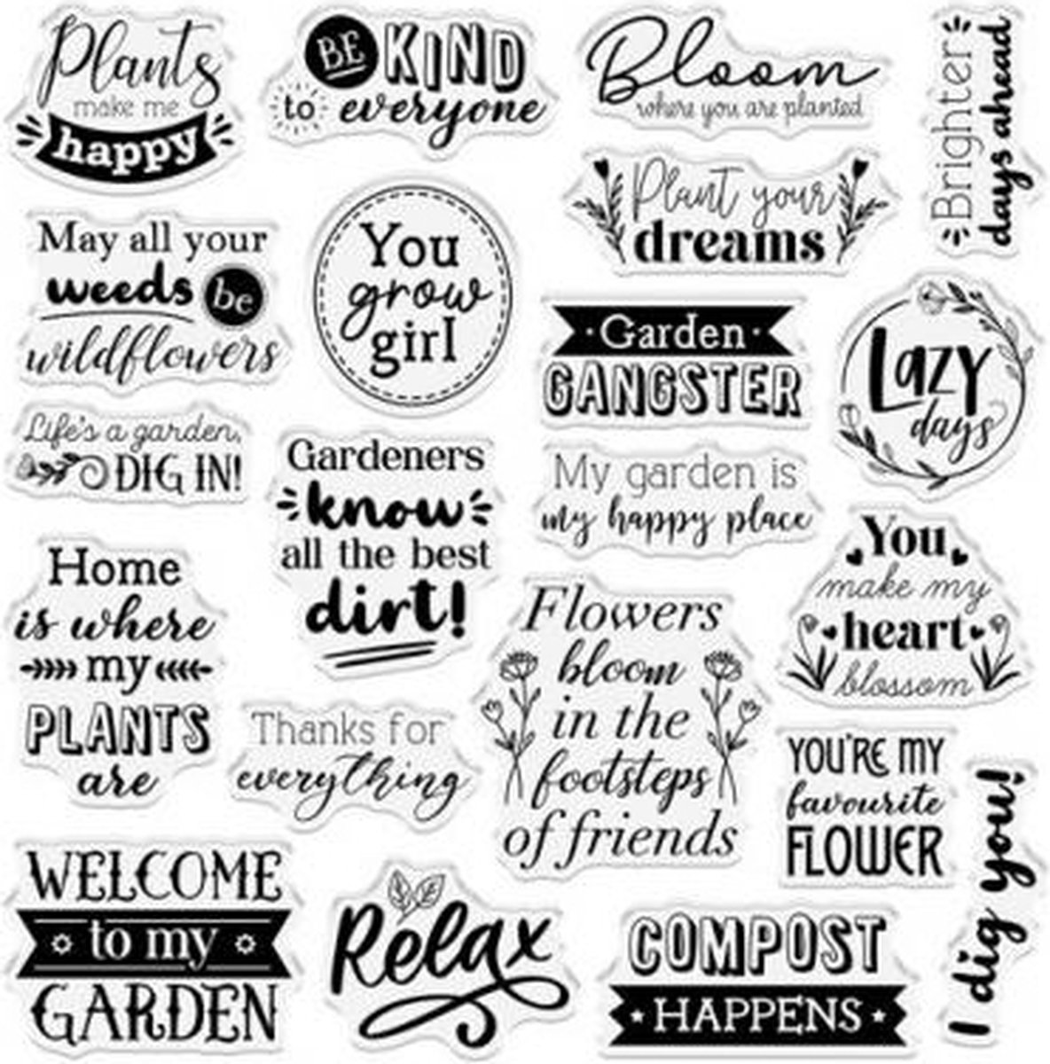 CC - Garden Collection - Clearstamp - You Grow Girl